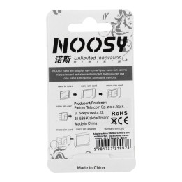 Набор адаптеров Nano Sim/Micro,Micro Sim и Nano/Sim (NOOSY 3 в 1) черный