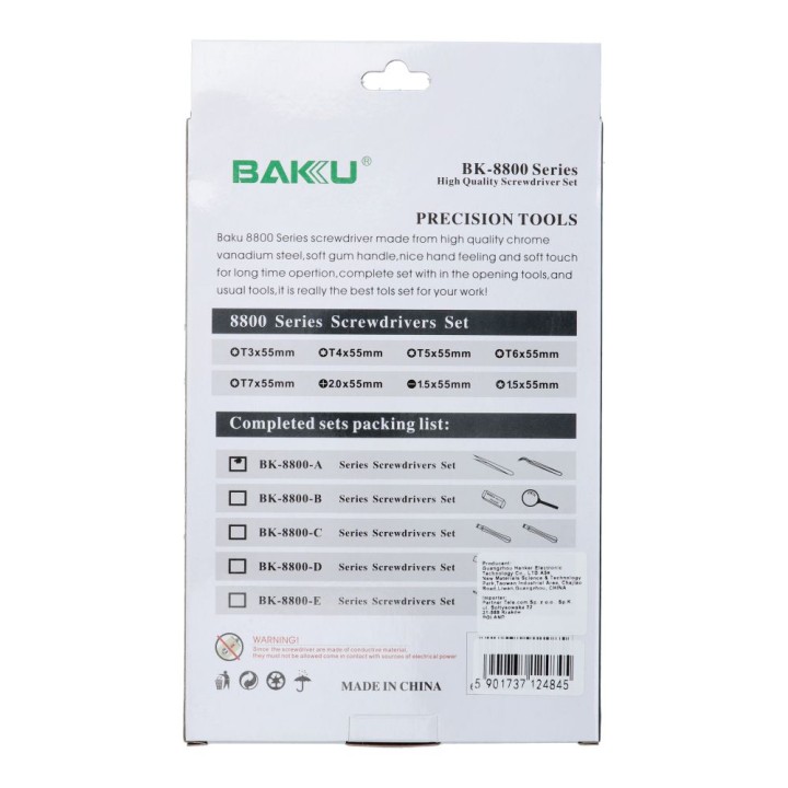 Precision tool set BAKU BK-8800