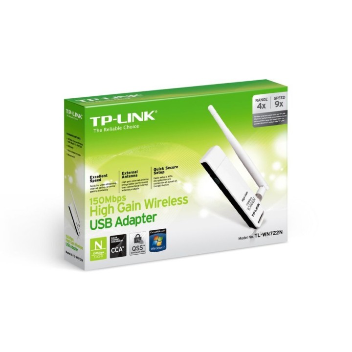 TP-LINK adapter Wi-Fi with antenna 150 Mbps TL-WN722N