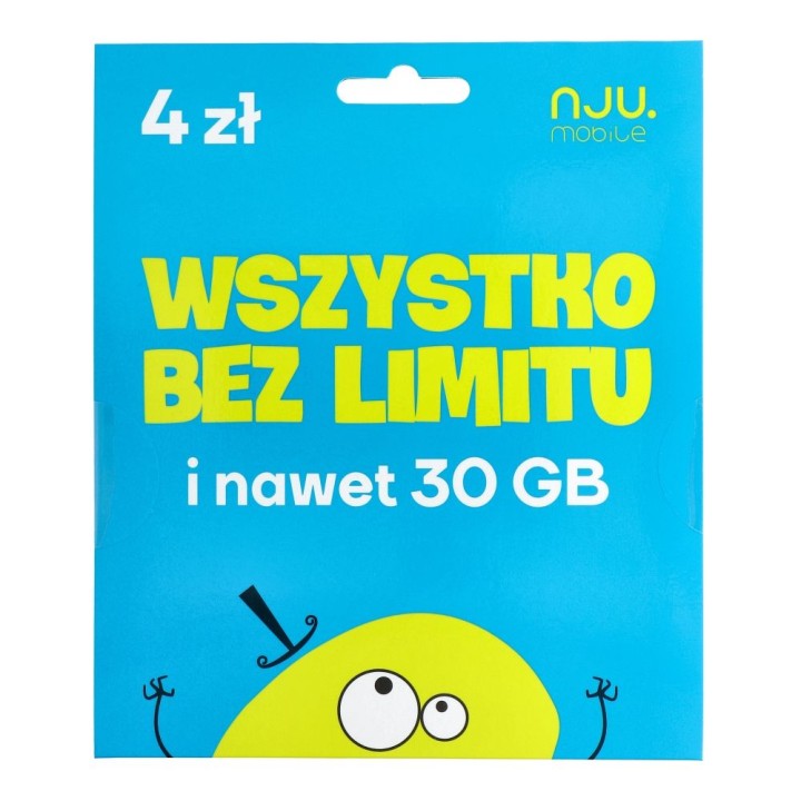 SIM starter card NJU MOBILE 4