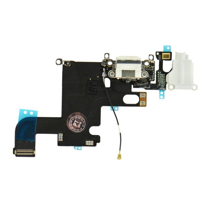 Flex cable for IPHONE 6 4,7" with charging connector and socket HF white