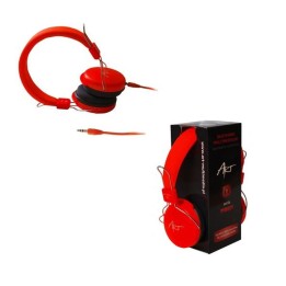 Дротові накладні навушники Jack 3,5 mm Art AP-60A помаранчеві