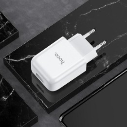 Сетевое зарядное устройство для телефона Hoco USB A 2A 10W N2 белое