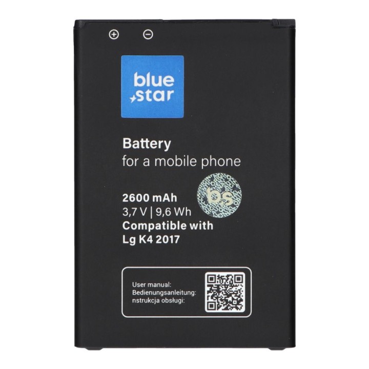 Аккумулятор для LG K4 2017 / K8 2017 2600 mAh Blue Star Premium