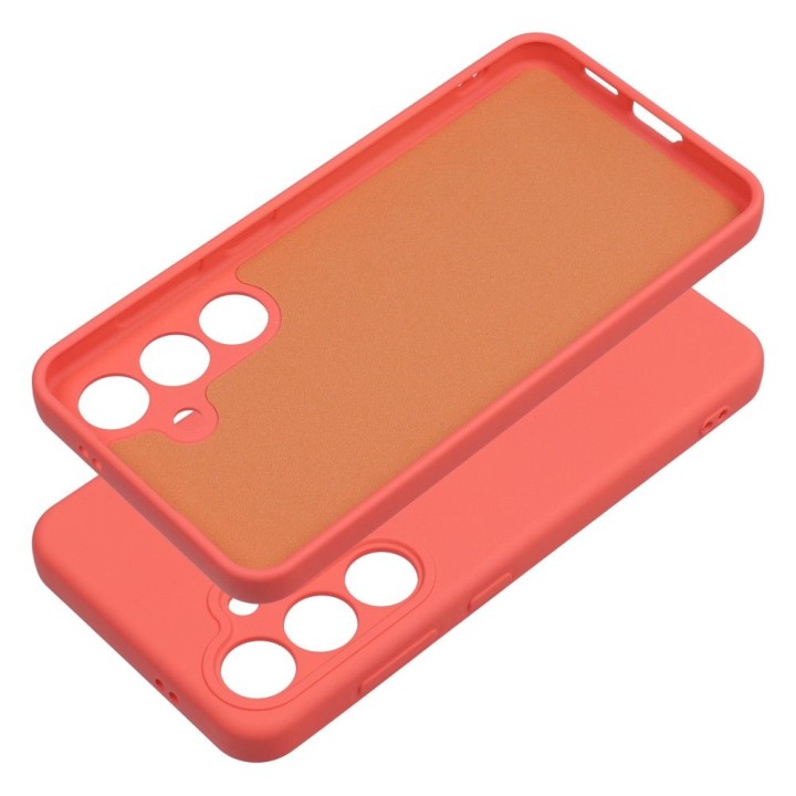 Чохол для Samsung S24 Silicone персиковий