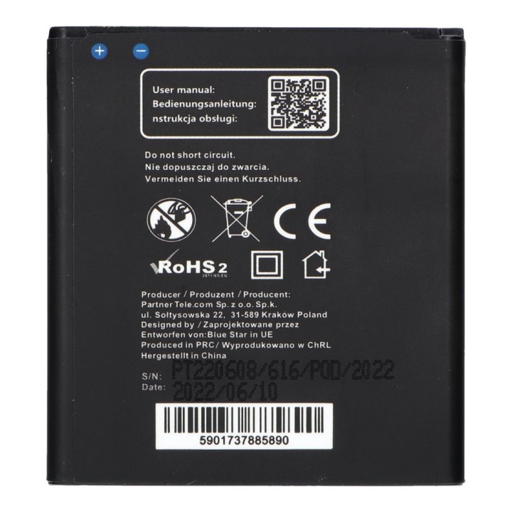Battery for Samsung Core Prime G3606 G3608 G3609 1700 mAh Blue Star Premium