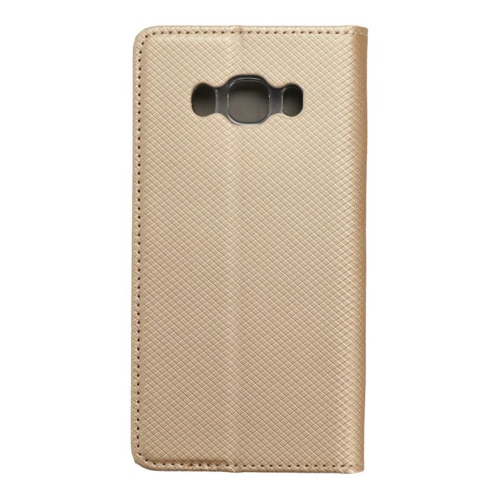 Чехол с клапаном для Samsung J5 2016 Smart Case Book золотой