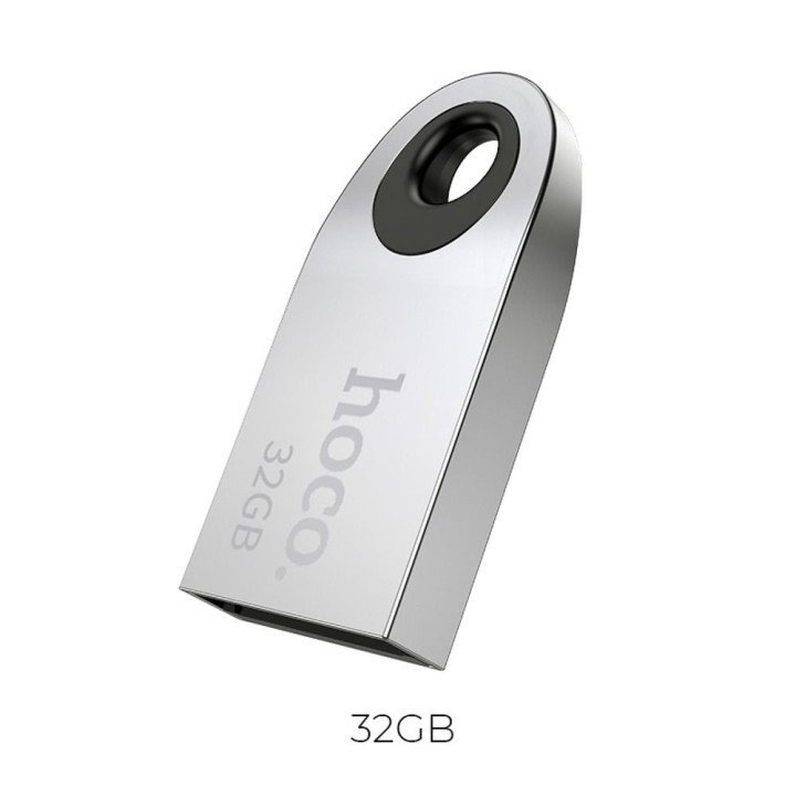 Флешка 32GB USB 2.0 (USB A) Hoco mini UD9 серебристая