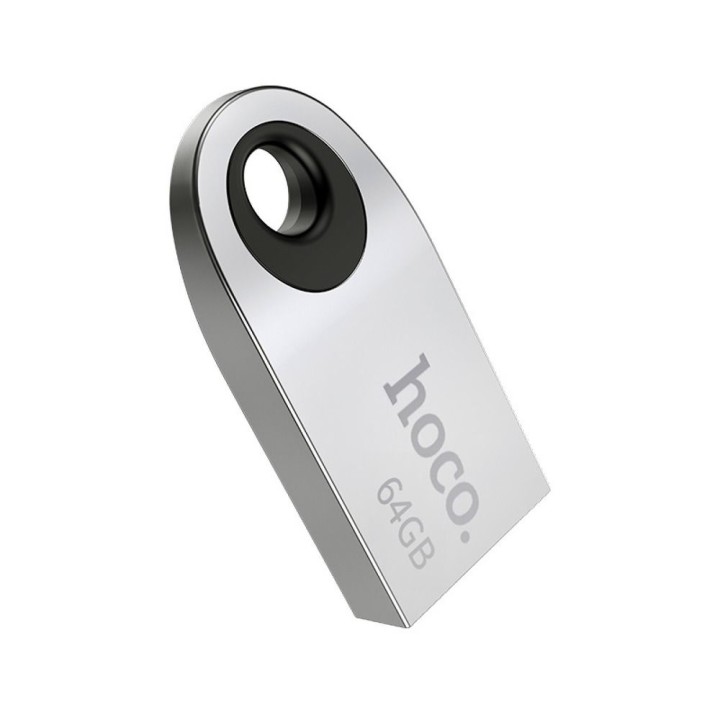 Флешка 64GB USB 2.0 (USB A) Hoco mini UD9 срібляста