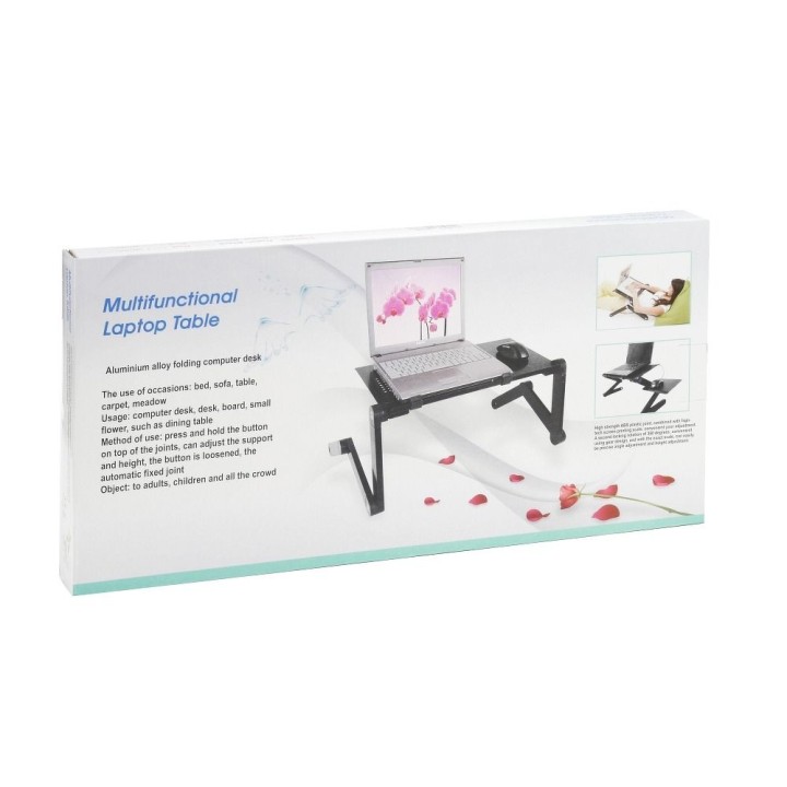 Universal adjustable laptop stand + cooling YL-803 black