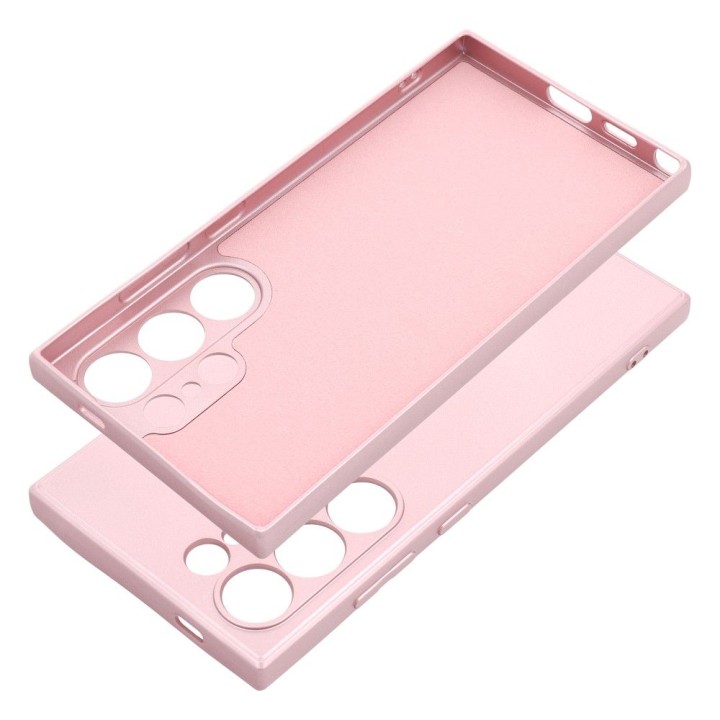 Чехол для Samsung S24 ULTRA Metallic розовый