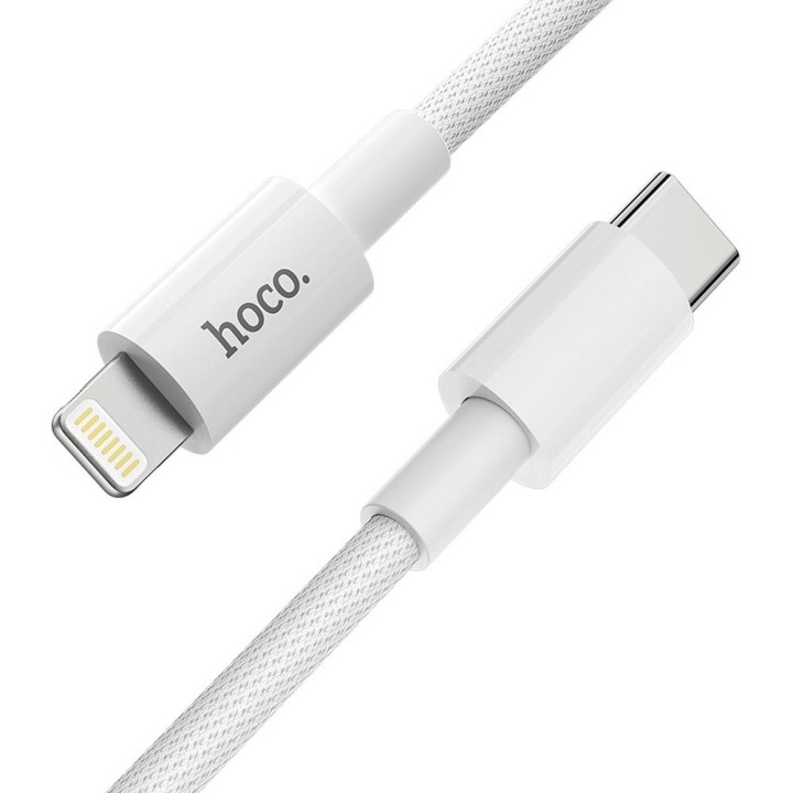 Кабель USB-C – Lightning Hoco PD 3A 20W 1 m X56 белый