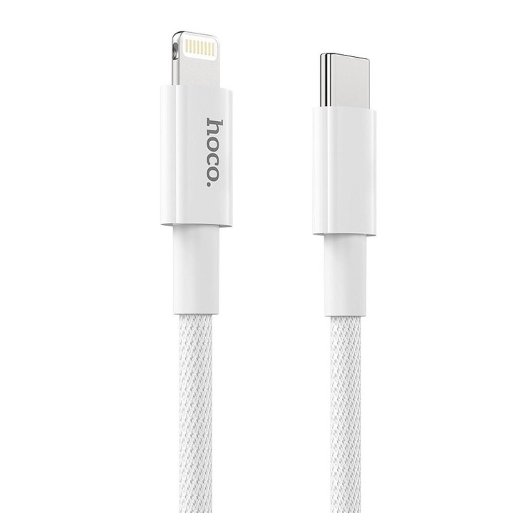 Кабель USB-C – Lightning Hoco PD 3A 20W 1 m X56 белый