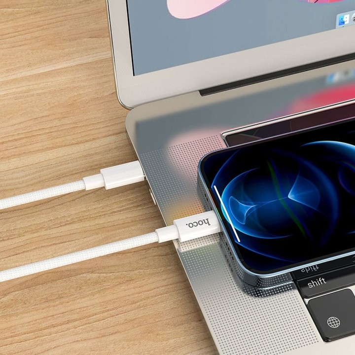 Kabel USB C do Lightning Hoco PD 3A 20W 1 m X56 biały