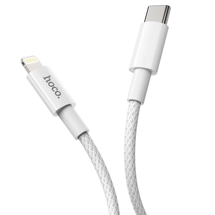 Кабель USB-C – Lightning Hoco PD 3A 20W 1 m X56 белый