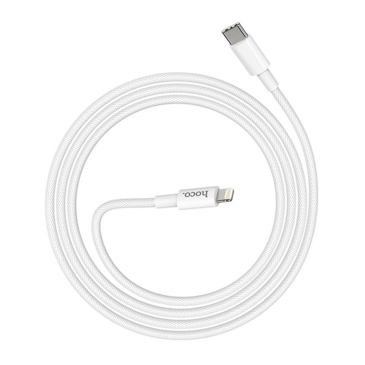 Кабель USB-C – Lightning Hoco PD 3A 20W 1 m X56 білий