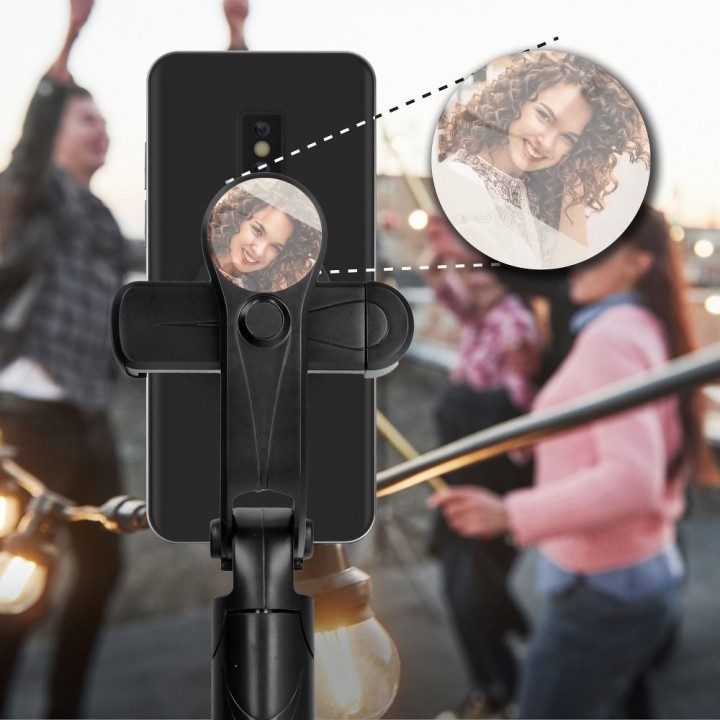 Selfie holder with wireless remote control tripod with mirror SSTR-11 black