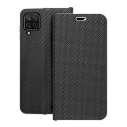 Чохол з клапаном для Samsung A12 / M12 Luna Book Carbon чорний