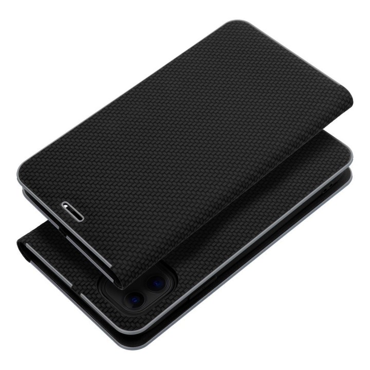 Flip case for iPhone 12 / 12 PRO Luna Book Carbon black