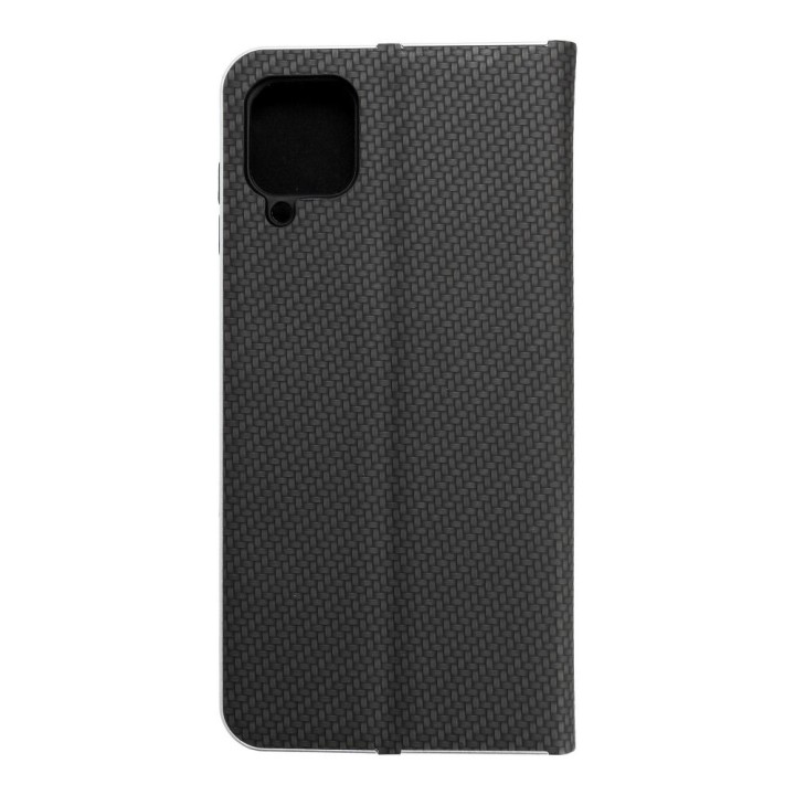 Etui z klapką na Samsung A12 / M12 Luna Book Carbon czarne