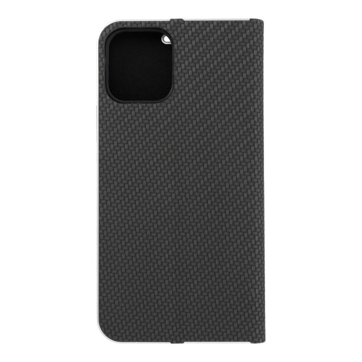 Чохол з клапаном для iPhone 12 / 12 PRO Luna Book Carbon чорний