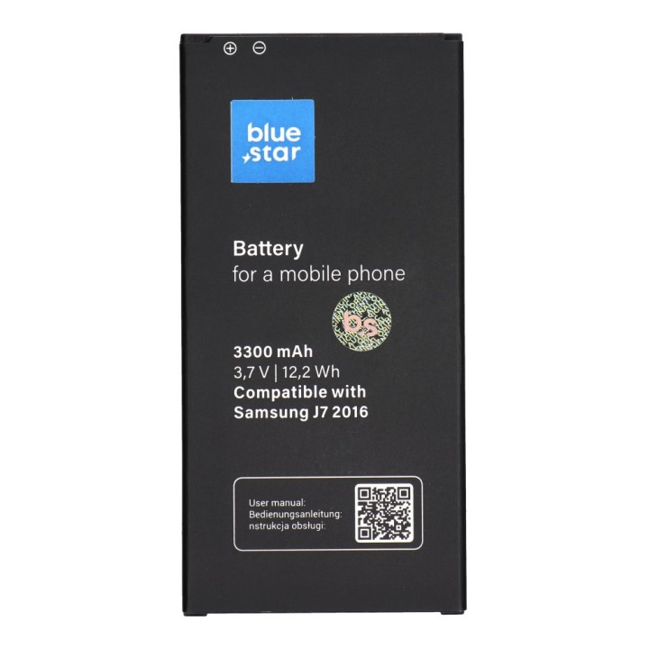 Акумулятор для Samsung J7 2016 3300 mAh Blue Star Premium