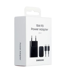 Oryginalna Ładowarka Sieciowa Samsung Fast Charger EP-T1510XBEGEU USB Typ C 2A 15W czarna blister