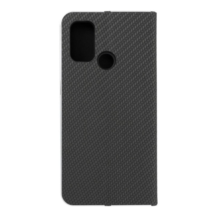 Чехол с клапаном для Oppo A53 2020 / A53s Luna Book Carbon черный