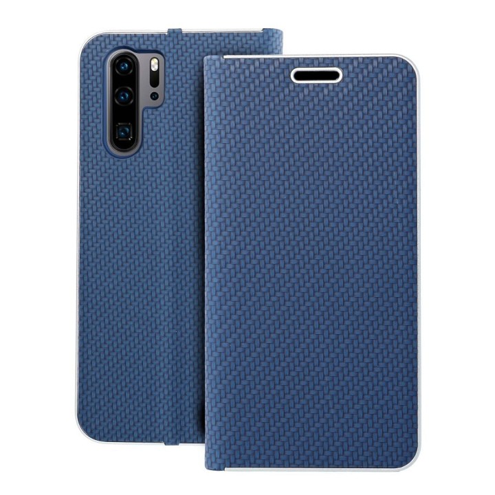 Flip case for Huawei P30 PRO Luna Book Carbon blue