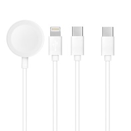 Cable 3-in-1 type C for Lightning / type C / Apple Watch 3W 2A C3169 1,2 m white