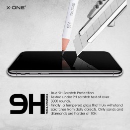 Закаленное стекло для iPhone 11 X-One Full Cover Extra Strong Матовое (full glue) черное