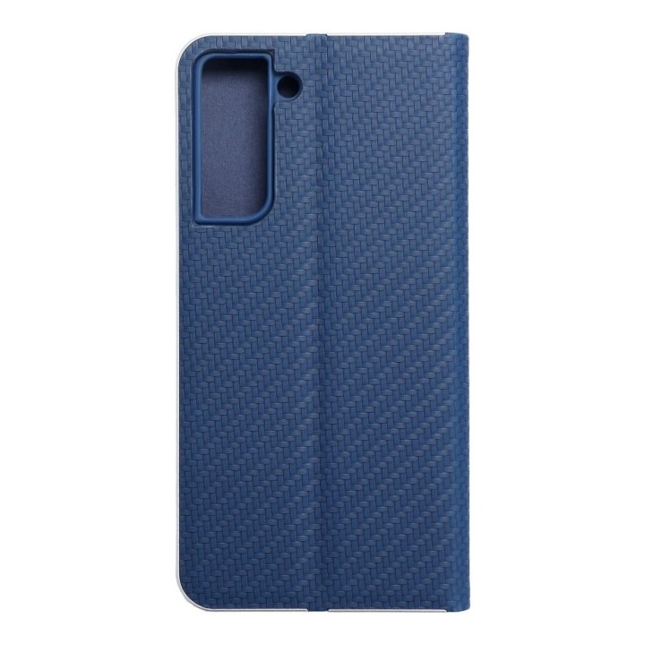 Flip case for Samsung S21 FE Luna Book Carbon blue