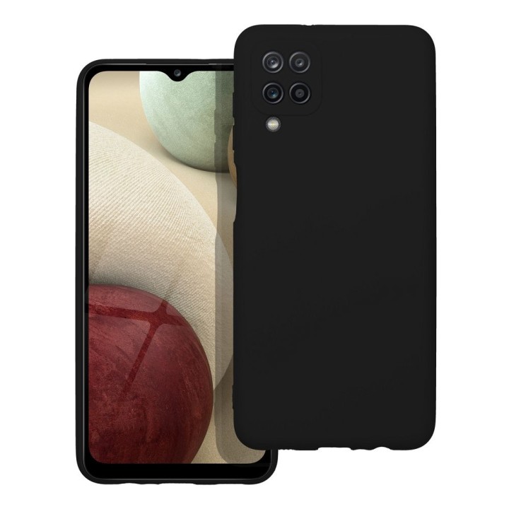 Чехол для Samsung A12 Silicone черный