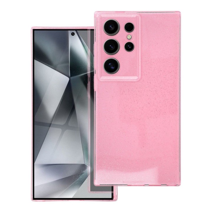 Чохол для Samsung S24 ULTRA Clear Case 2 mm Blink рожевий