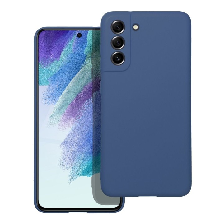 Чехол для Samsung S21 FE Silicone синий