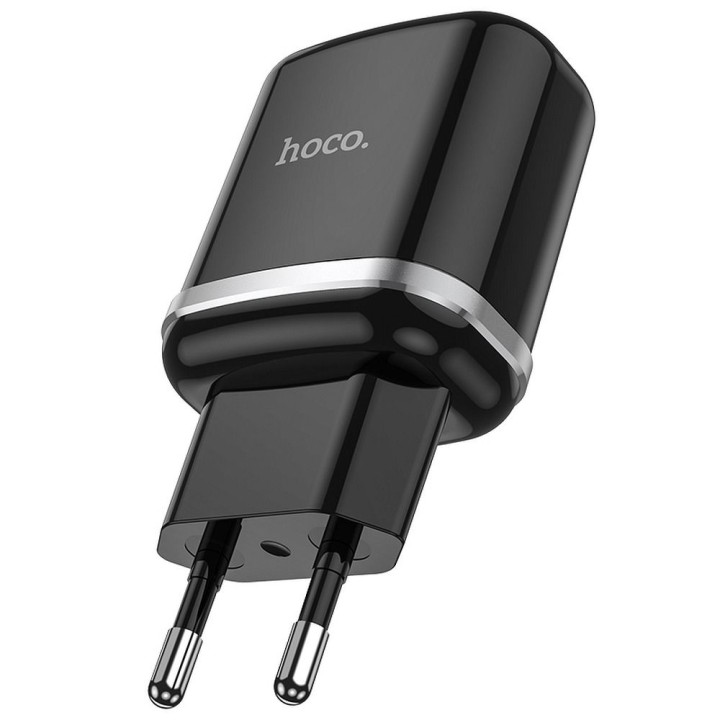 Wall charger for phone Hoco USB A QC3.0 3A 18W N3 black