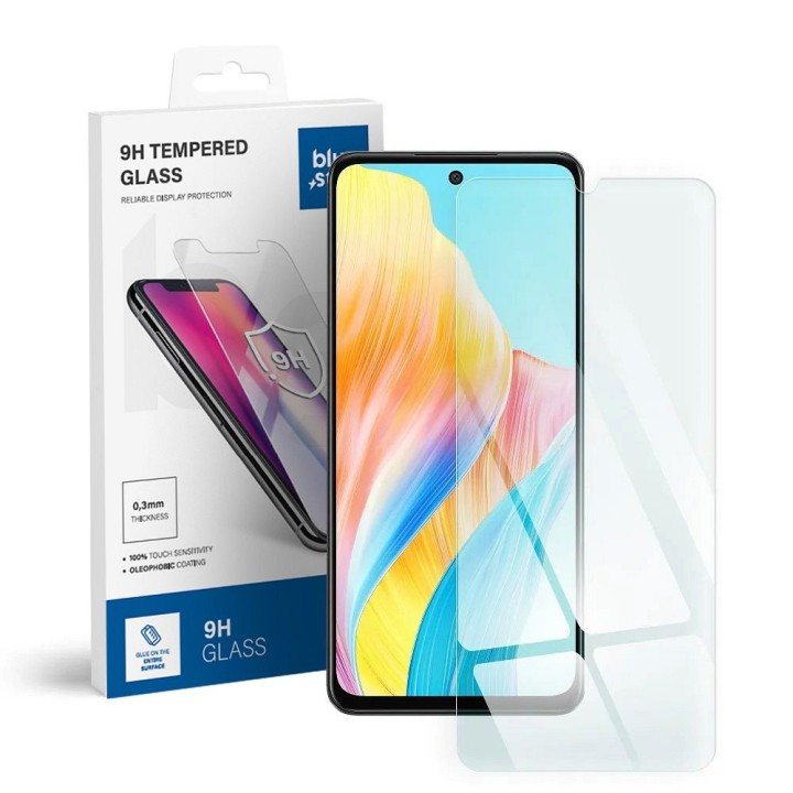 Tempered glass for Oppo A58 4G / LTE Blue Star