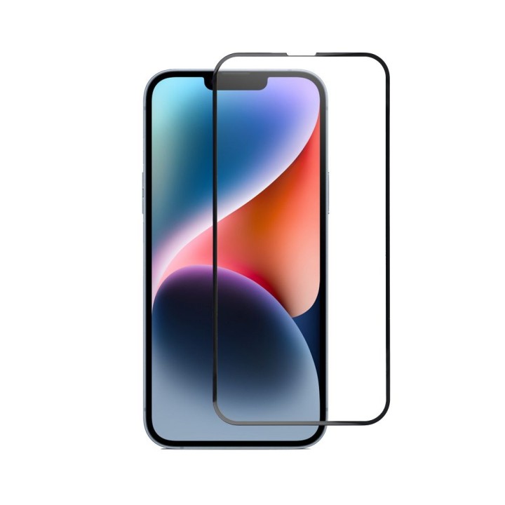 Szkło hartowane 5D Full Glue do iPhone 13 PRO MAX /14 PLUS Blue Star czarne