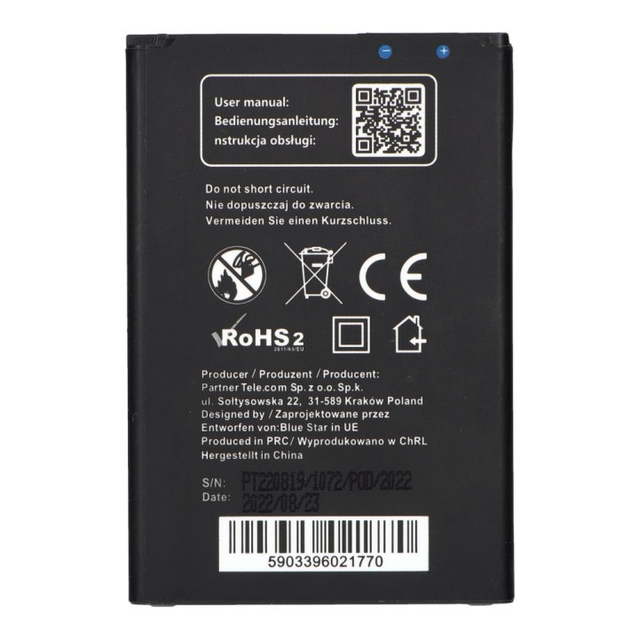 Battery for LG K8 (2018) 2800 mAh Blue Star Premium