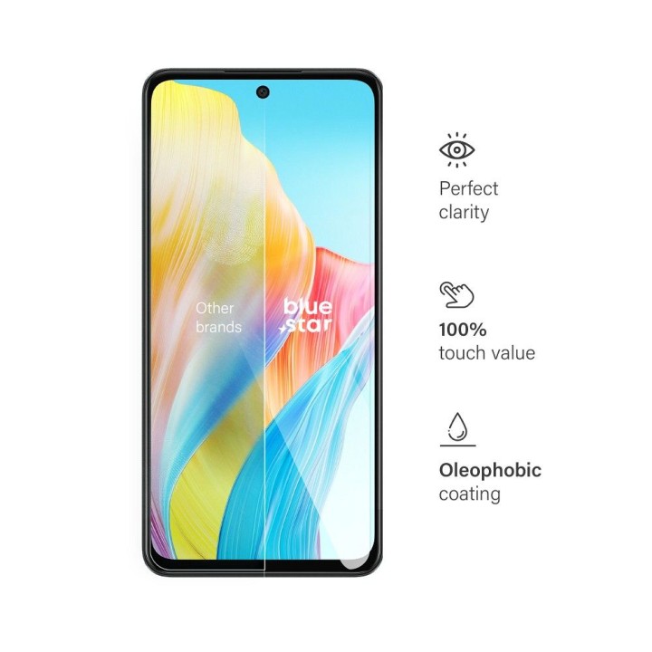 Tempered glass for Oppo A58 4G / LTE Blue Star