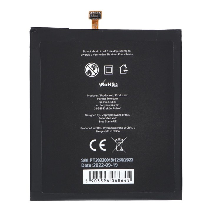 Акумулятор для Samsung A40 3100 mAh Blue Star Premium