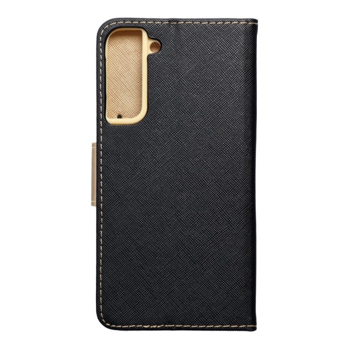 Чохол з клапаном для Samsung S22 PLUS Fancy Book чорно-золотий