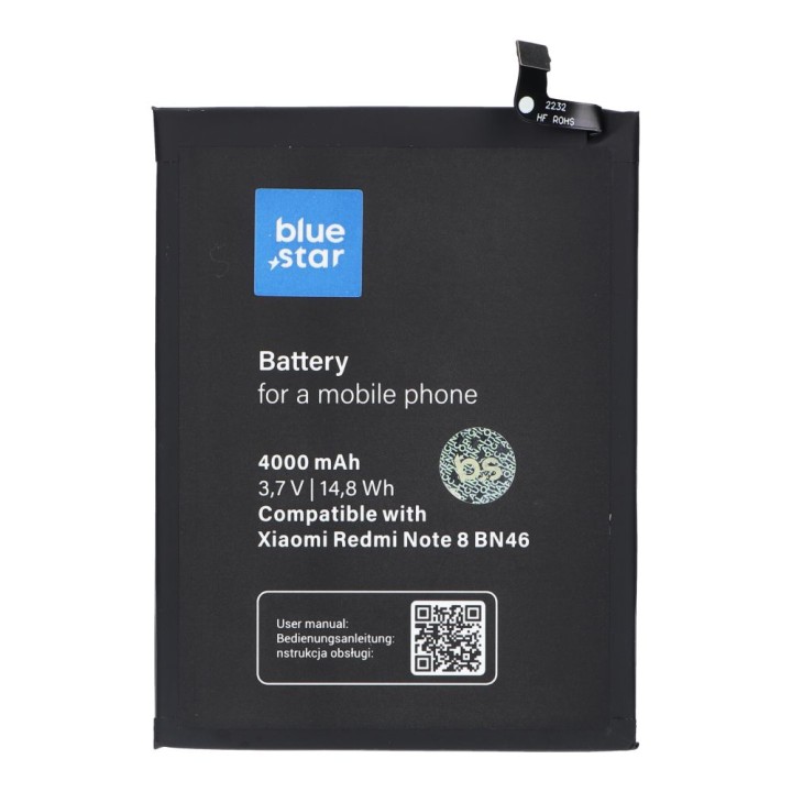 Акумулятор для Xiaomi Redmi Note 8 / Note 8T / Redmi 7 (BN46) 4000 mAh Blue Star