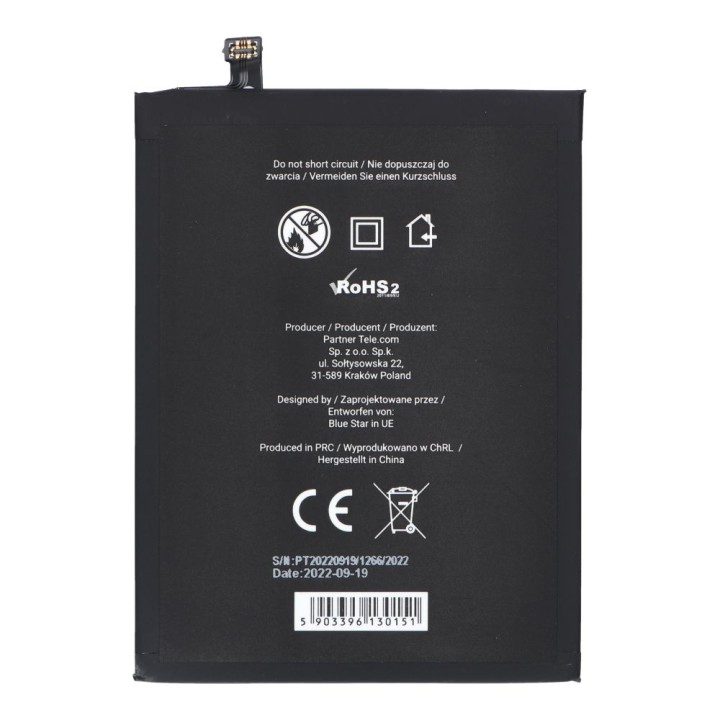 Battery for Xiaomi Redmi Note 8 / Note 8T / Redmi 7 (BN46) 4000 mAh Blue Star