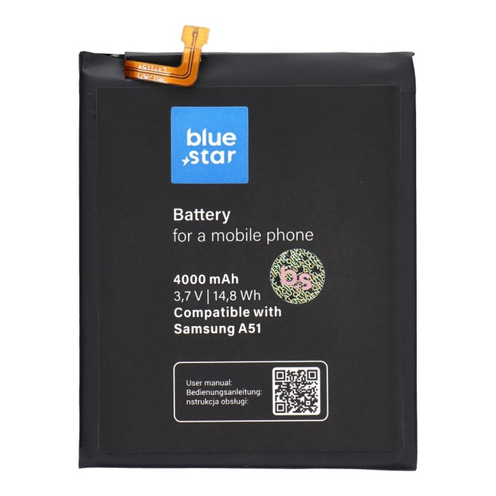 Акумулятор для Samsung A51 4000 mAh Blue Star Premium