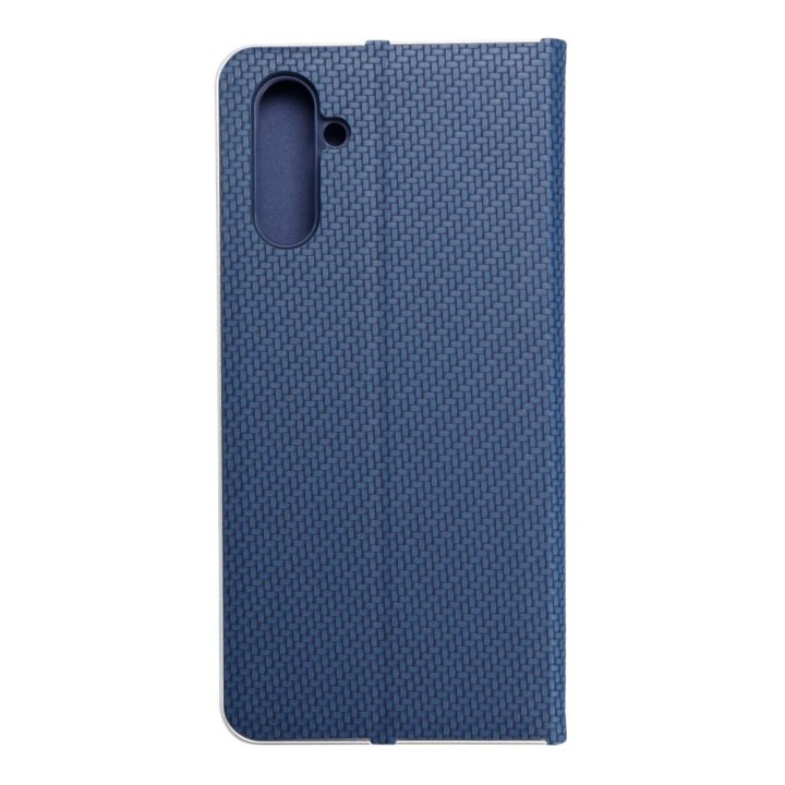 Чехол с клапаном для Samsung A13 5G / A04S Luna Book Carbon синий