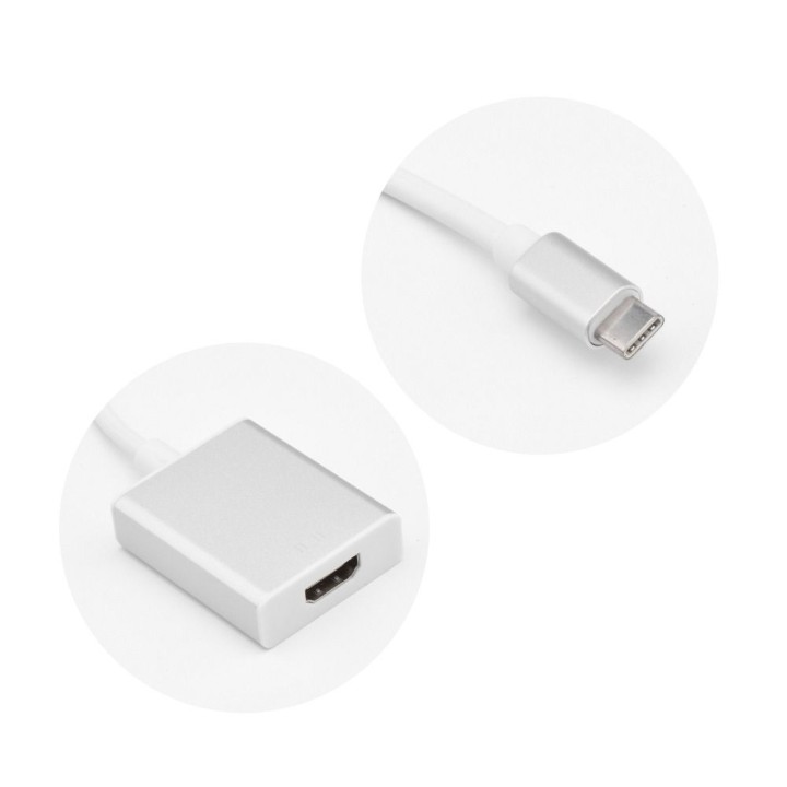 Кабель HDMI (гнездо) — тип C 3.1 (штекер) Plug & Play 4K