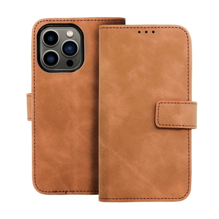 Flip case for iPhone 13 Tender Book brown