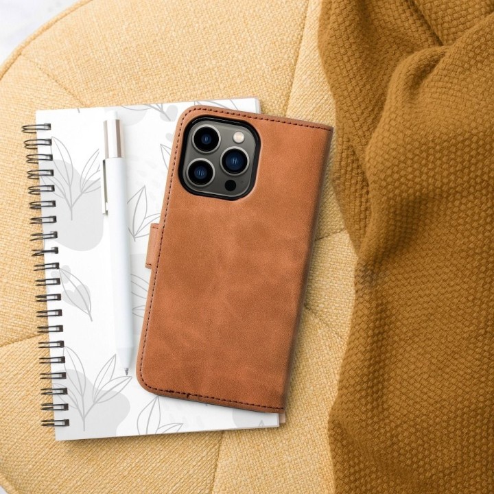 Flip case for iPhone 13 Tender Book brown