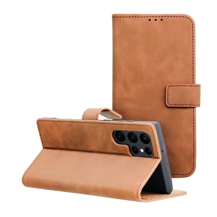 Flip case for Samsung S22 ULTRA Tender Book brown